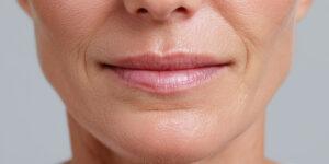 Preenchimento do bigode chinês com suavização das linhas de expressão ao redor da boca